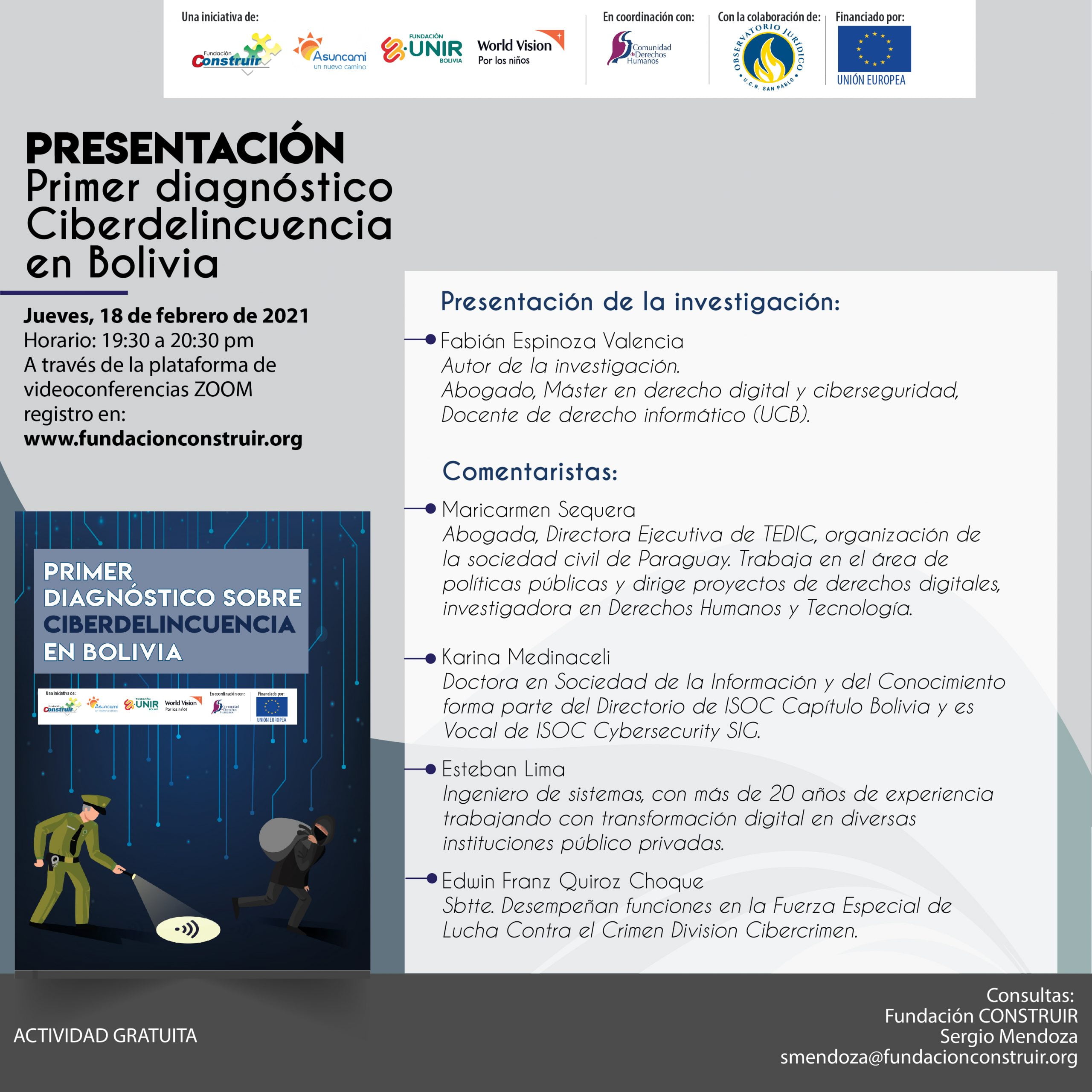 Presentación:Primer diagnóstico Ciberdelincuencia en Bolivia