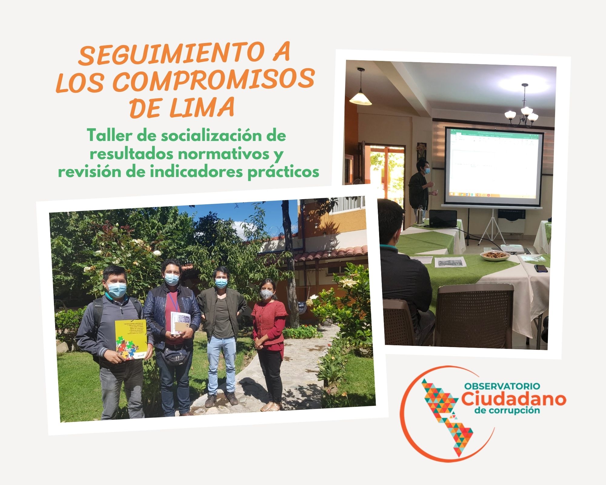 Organizaciones de Sociedad Civil de Tarija se suma a la investigación al Seguimiento de los Compromisos de Lima iniciativa impulsada por el Observatorio Ciudadano de Corrupción