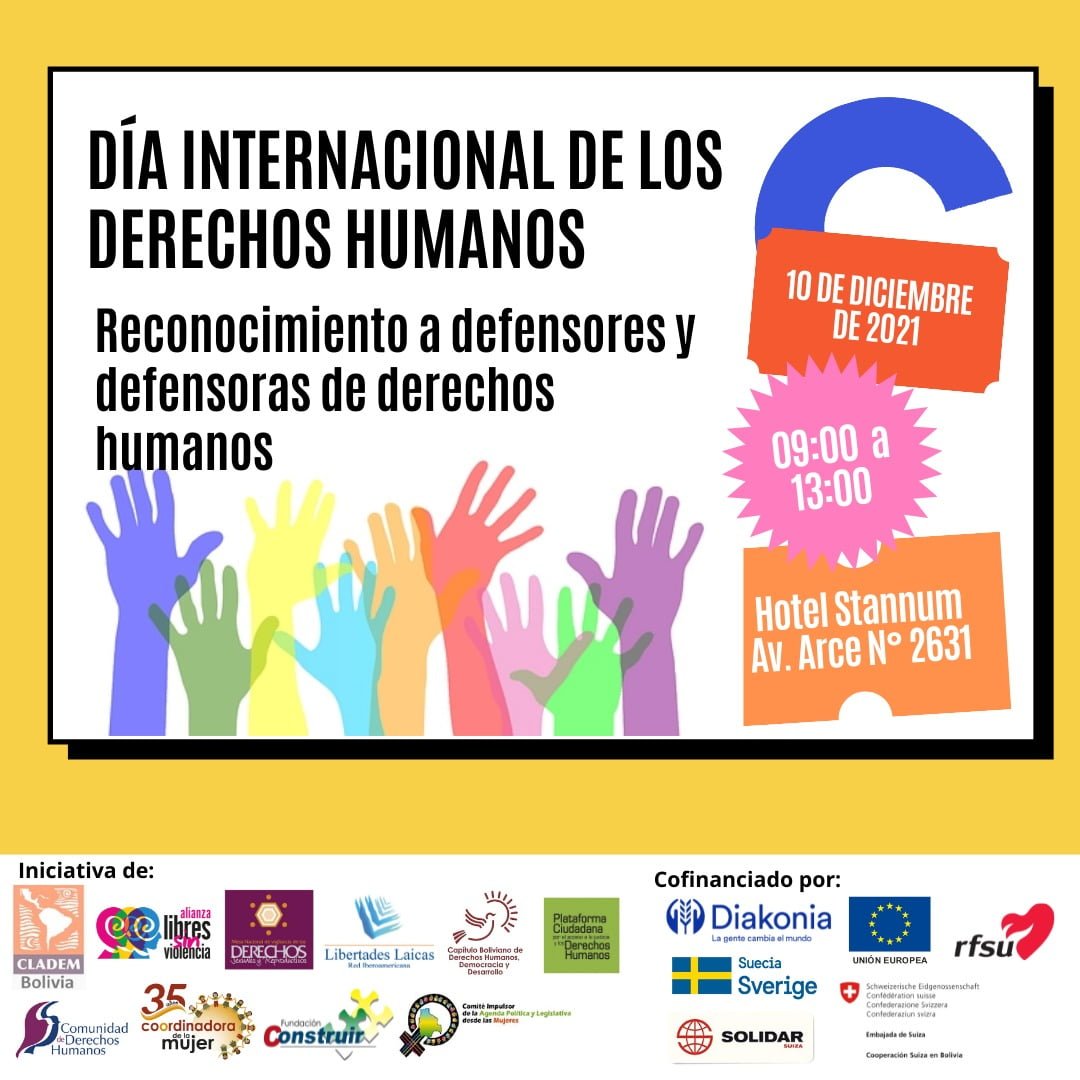 Sociedad Civil invita al Acto de Celebración Día Internacional de los Derechos Humanos