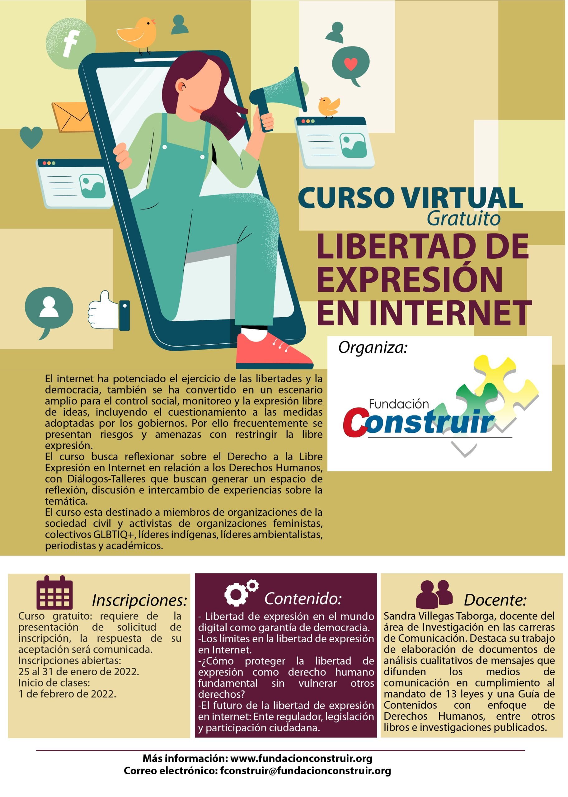 Curso virtual: Libertad de Expresión en Internet