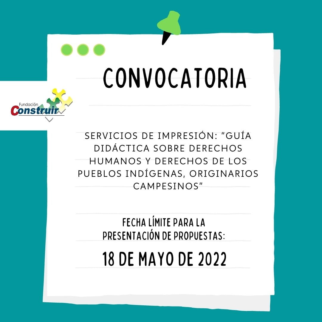 Servicios de impresión de materiales: “Seguimiento a las recomendaciones del Examen Periódico Universal EPU al Estado Plurinacional de Bolivia” Medio Término  