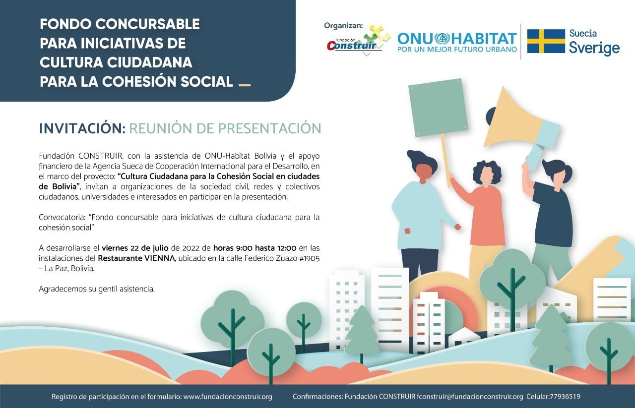 La Paz: Reunión de Presentación – Fondo Concursable para iniciativas de Cultura Ciudadana para la Cohesión Social