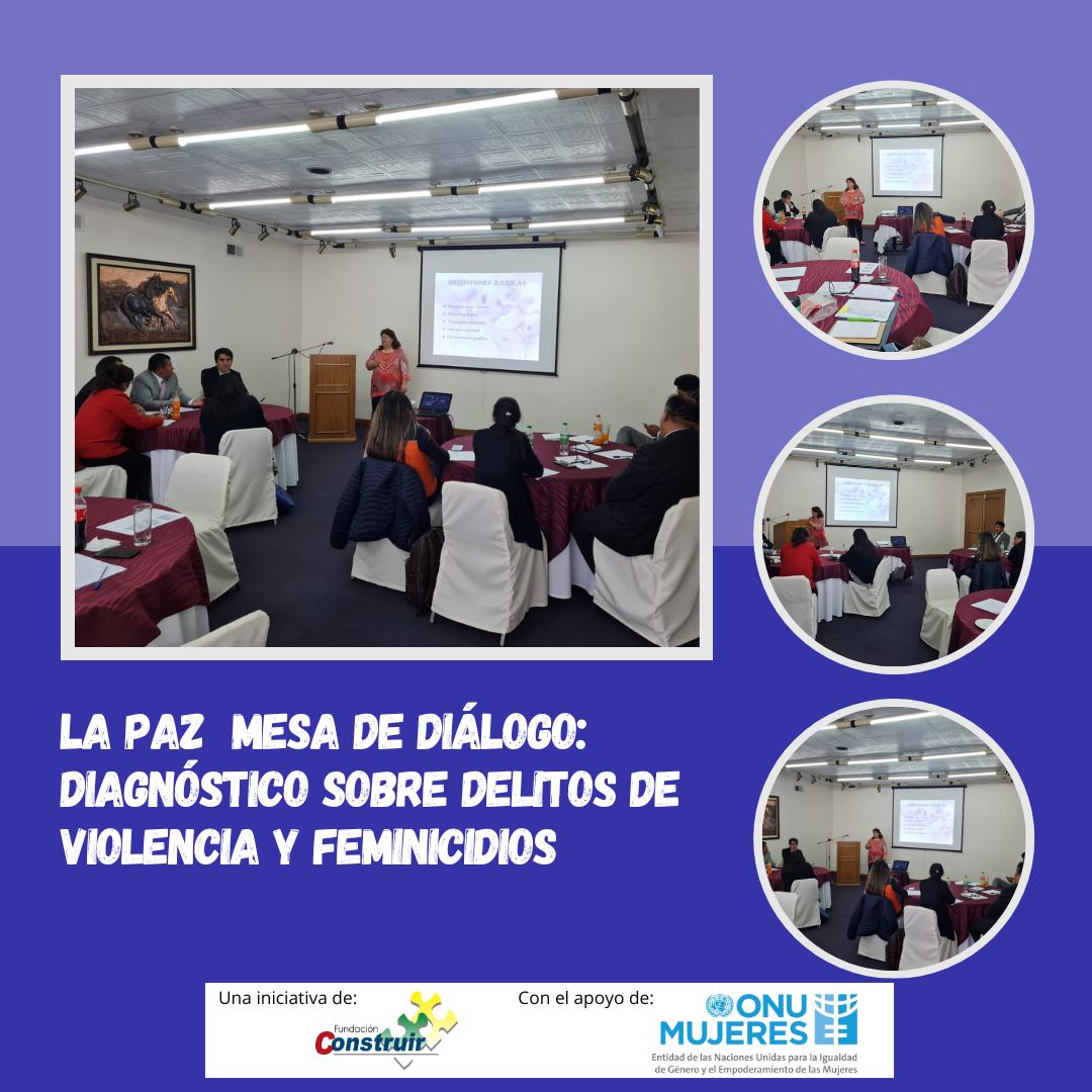 La Paz mesa de diálogo: Diagnóstico sobre delitos de violencia y feminicidios 