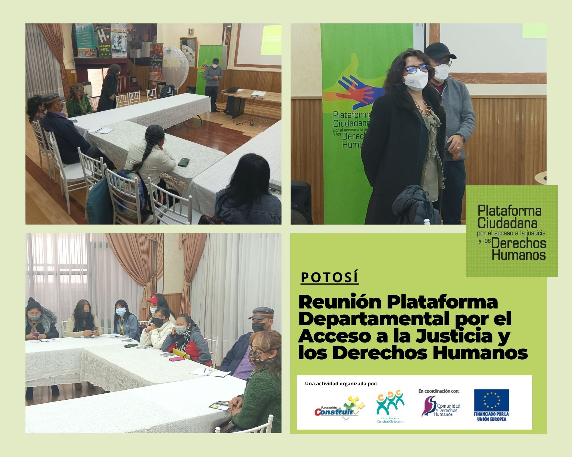 Potosí- Reunión de la Plataforma Departamental por el Acceso a la Justicia y los Derechos Humanos