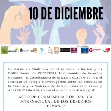 Invitación: Día Internacional de los Derechos Humanos