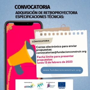 Adquisición de retroproyectora:Especificaciones técnicas