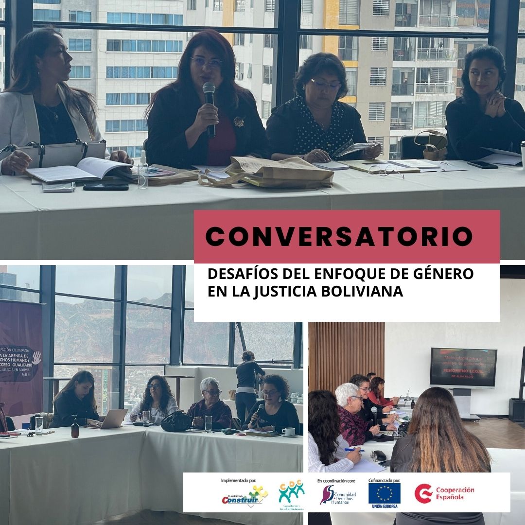 Conversatorio: Desafíos del enfoque de género en la justicia boliviana