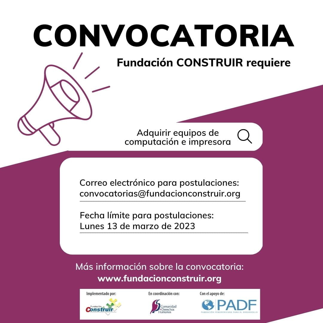 Adquisición de computadora e impresora:Especificaciones técnicas