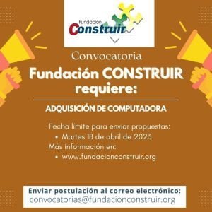 Especificaciones técnicas: Adquisición de Computadora