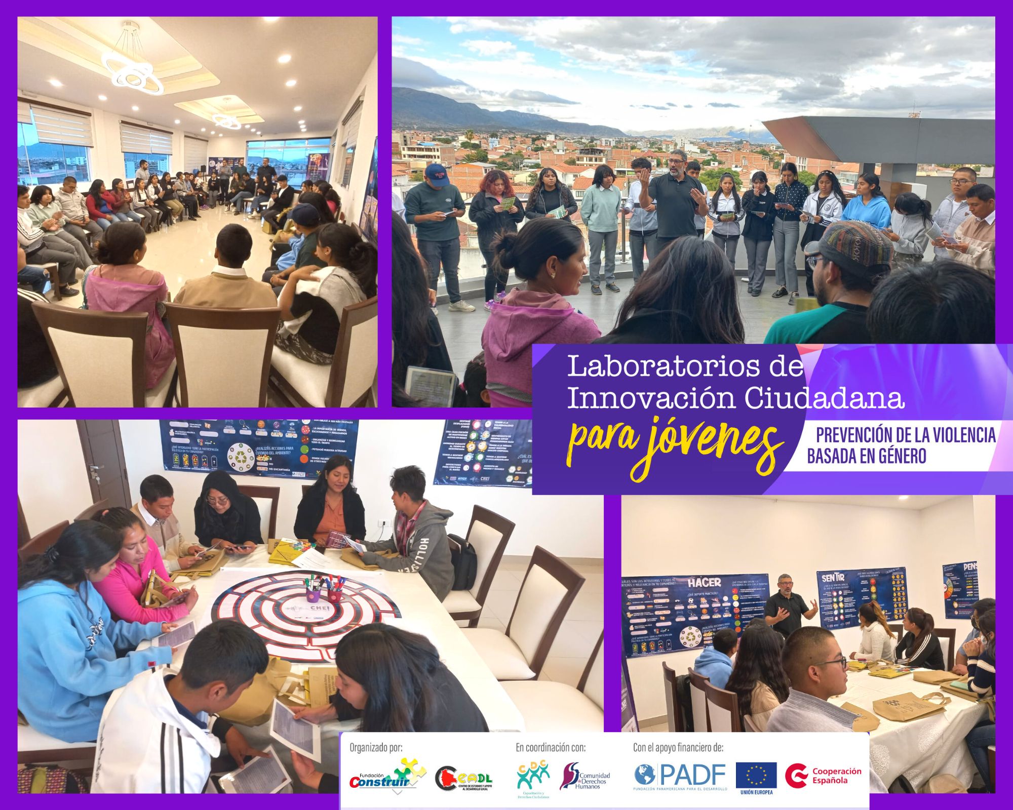 Laboratorio de Innovación Ciudadana para jóvenes para la prevención de la violencia basada en género en Tarija
