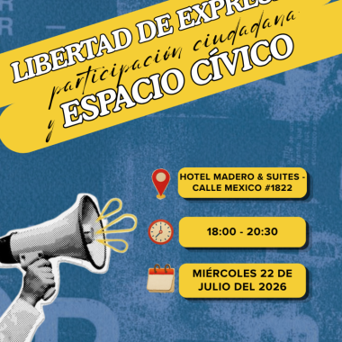 La Paz- Diálogo: “Libertad de expresión, participación ciudadana y espacio cívico”