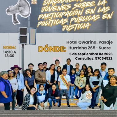 Sucre – Dialoguemos con Jóvenes sobre la Participación en las Políticas Públicas en Justicia