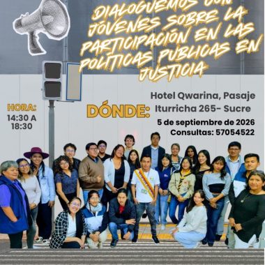 Sucre – Dialoguemos con Jóvenes sobre la Participación en las Políticas Públicas en Justicia