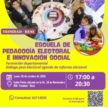 Trinidad – Escuela de Pedagogía Electoral e Innovación Social – Diálogo post-electoral agenda de reforma electoral