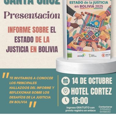 Santa Cruz- Presentación Informe sobre el Estado de la Justicia 2025
