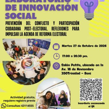 Trinidad – Laboratorio de Innovación Social: prevención del conflicto y participación ciudadana post-electoral. Reflexiones para impulsar la agenda de reforma electoral