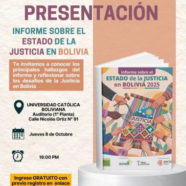 Sucre- Presentación Informe sobre el Estado de la Justicia 2025